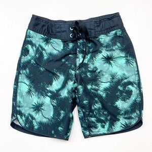 Art Class little boys palm tree print swim trunks
